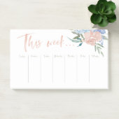 weekkalender voor waterverf bloem post-it® notes (Kantoor)