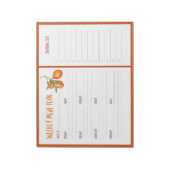 Weeklijst van weekmakers notitieblok (Linkerzijde)