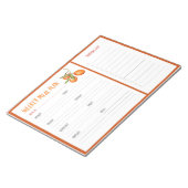 Weeklijst van weekmakers notitieblok (Schuin)