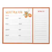 Weeklijst van weekmakers notitieblok (Voorkant)