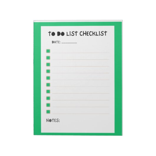 Weekly Checklist Planner Notitieblok (Linkerzijde)