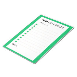Weekly Checklist Planner Notitieblok