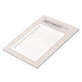 Weekly Checklist Planner Notitieblok (Schuin)
