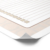 Weekly Checklist Planner Page Poster (Hoek)