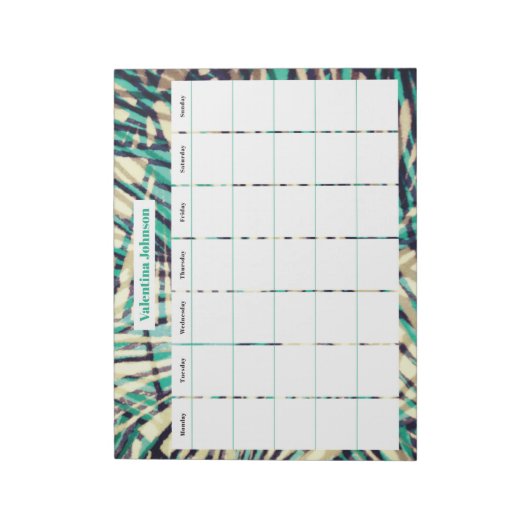 Weekly familie notitieblok (Linkerzijde)