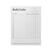 Weekly Habit Tracker Notitieblok (Linkerzijde)