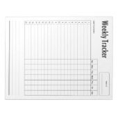 Weekly Habit Tracker Notitieblok (Voorkant)