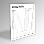 Weekly Habit Tracker Notitieblok