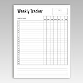 Weekly Habit Tracker Notitieblok