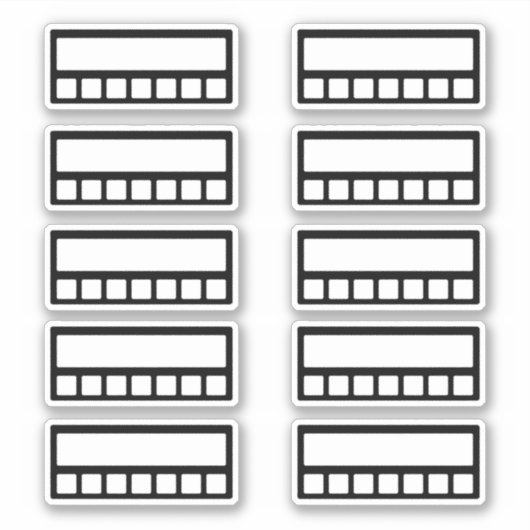 Weekly Habit Tracker Sticker (Voorkant)