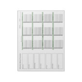 Weekly Meal Planner Grocery Shopping List Notitieblok (Linkerzijde)