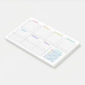 Weekly Organizer - To Do List - Hydrate Post-it® Notes (Schuin)