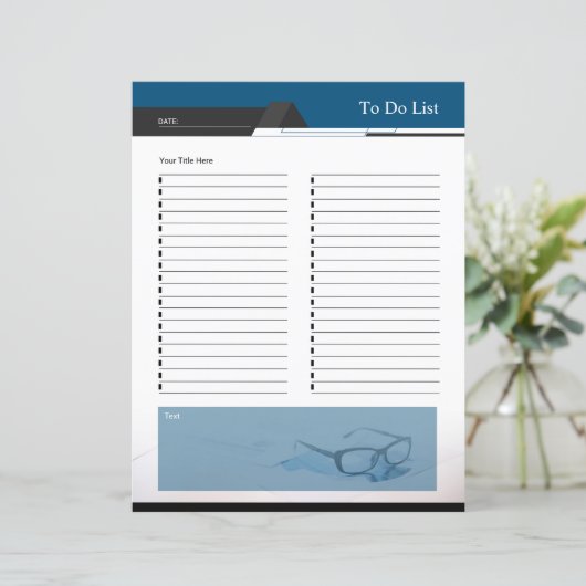 Weekly Planner and To do list template (Staand voorkant)