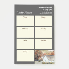 Weekly Planner Autumn Buttermere Village England Post-it® Notes