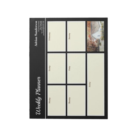 Weekly Planner Buttermere Village England herfst Notitieblok (Linkerzijde)