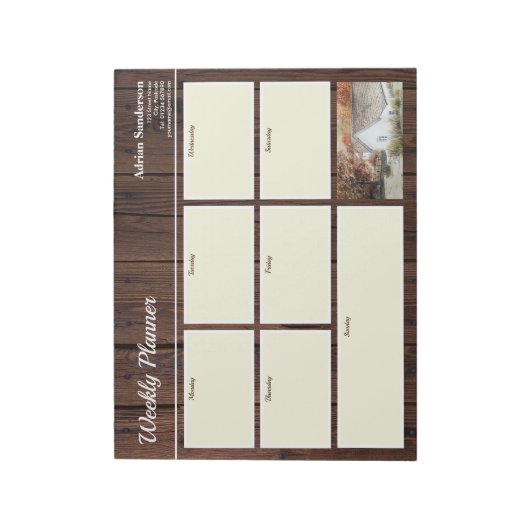 Weekly Planner Buttermere Village England herfst Notitieblok (Linkerzijde)