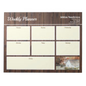 Weekly Planner Buttermere Village England herfst Notitieblok (Voorkant)