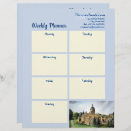 Weekly Planner Castle Howard Yorkshire England Briefhoofd