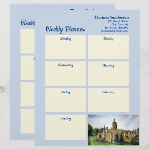 Weekly Planner Castle Howard Yorkshire England Briefhoofd