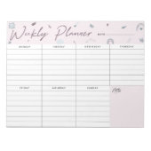 Weekly Planner Floral Notitieblok (Voorkant)