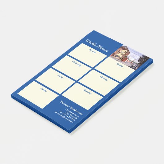 Weekly Planner New Bedford Massachusetts Painting Post-it® Notes (Schuin)