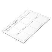 Weekly Planner, Notepad Notitieblok (Schuin)