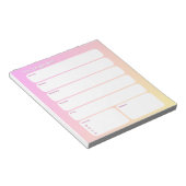 Weekly Planner Notepad – Weekday Layout Notitieblok (Schuin)