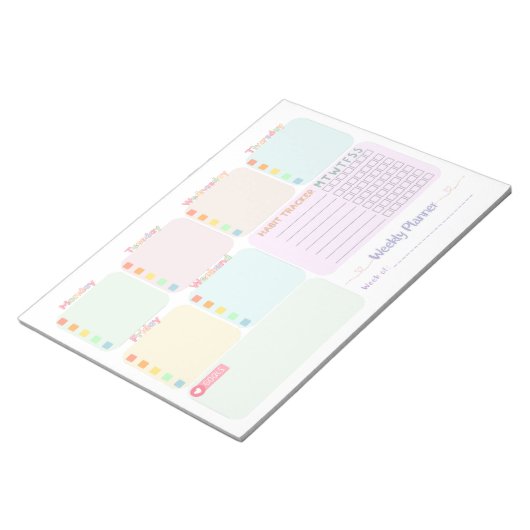 Weekly Planner Notitieblok (Schuin)