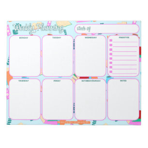 Weekly Planner-Notitieblok Gezellig boek liefheb Notitieblok