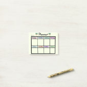 Weekly Planner Post it Notes (Op bureau)