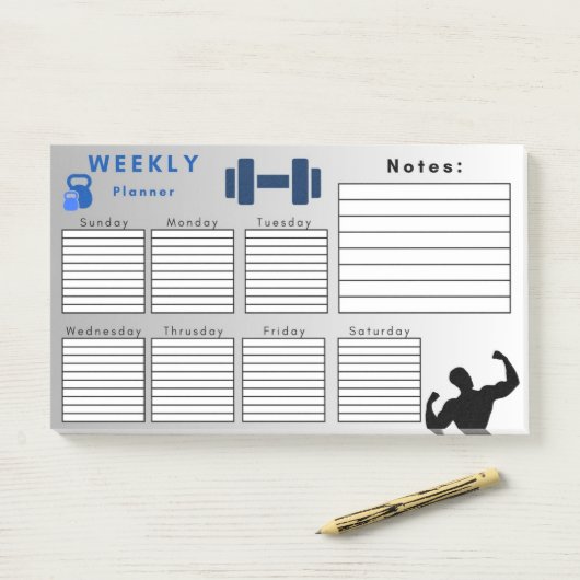 WEEKLY PLANNER POST-IT® NOTES (Op bureau)