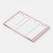 WEEKLY PLANNER POST-IT® NOTES (Schuin)