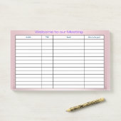 WEEKLY PLANNER POST-IT® NOTES (Op bureau)