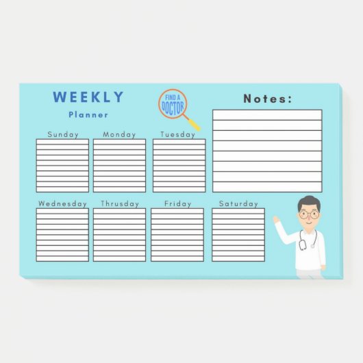 WEEKLY PLANNER POST-IT® NOTES (Voorkant)