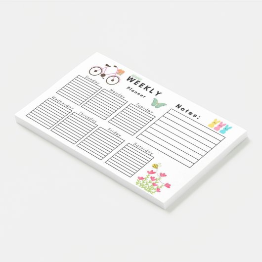 WEEKLY PLANNER POST-IT® NOTES (Schuin)