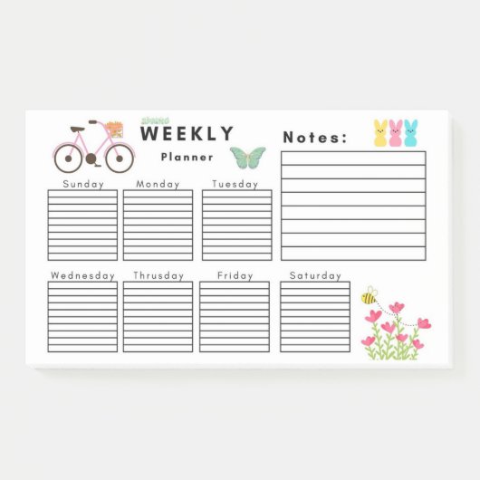 WEEKLY PLANNER POST-IT® NOTES (Voorkant)