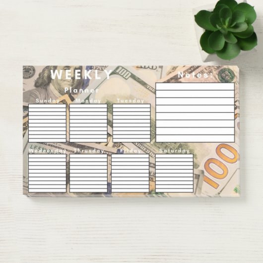 WEEKLY PLANNER POST-IT® NOTES (Kantoor)