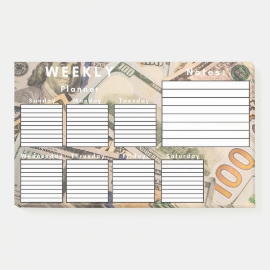 WEEKLY PLANNER POST-IT® NOTES (Voorkant)