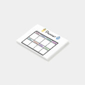 Weekly Planner Post it Notes (Schuin)