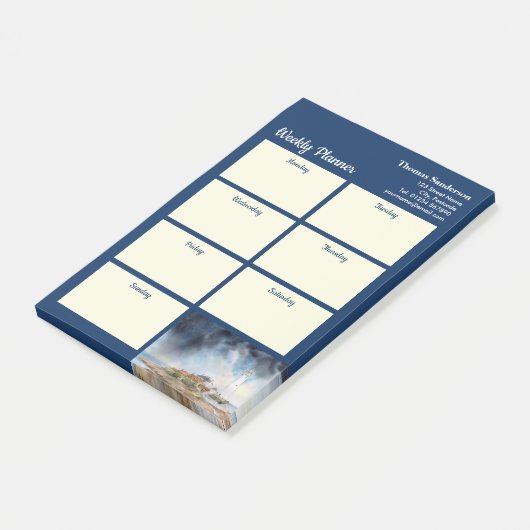 Weekly Planner St Marys Lighthouse Whitley Bay Ver Post-it® Notes (Schuin)