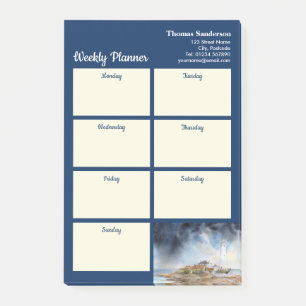 Weekly Planner St Marys Lighthouse Whitley Bay Ver Post-it® Notes