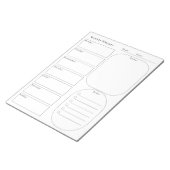 Weekly Planner & To Do List For Organising Notes Notitieblok (Schuin)