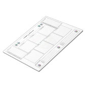 Weekly planner with goals and shopping list notitieblok (Schuin)