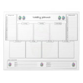 Weekly planner with goals and shopping list notitieblok (Voorkant)