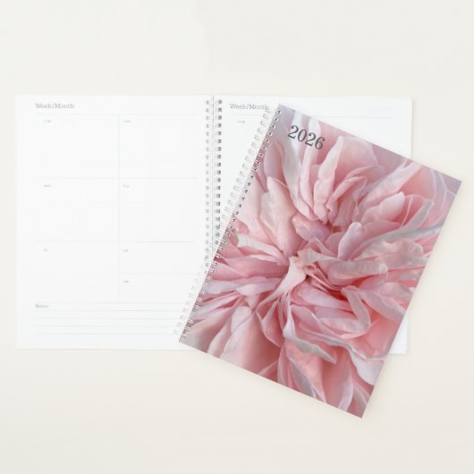 Weekly Planner with Soft Pink Floral Cover (Display)