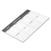 Weekly Task Scheduler Tear-Away Business Planner Notitieblok (Schuin)