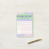 Weekly Tracker Post-it® Notes (Op bureau)