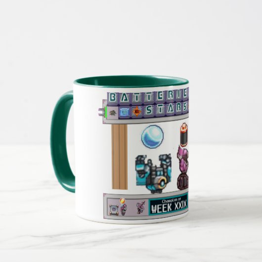 Weekly Trophy Synthesis Batteries&Stars Mug Mok (Voorkant links)