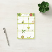 Weekmaaltijd planner food grocery shopping post-it® notes (Kantoor)