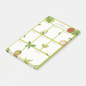 Weekmaaltijd planner food grocery shopping post-it® notes (Schuin)